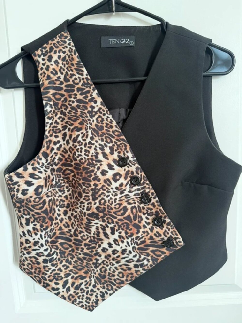 Animal print vest